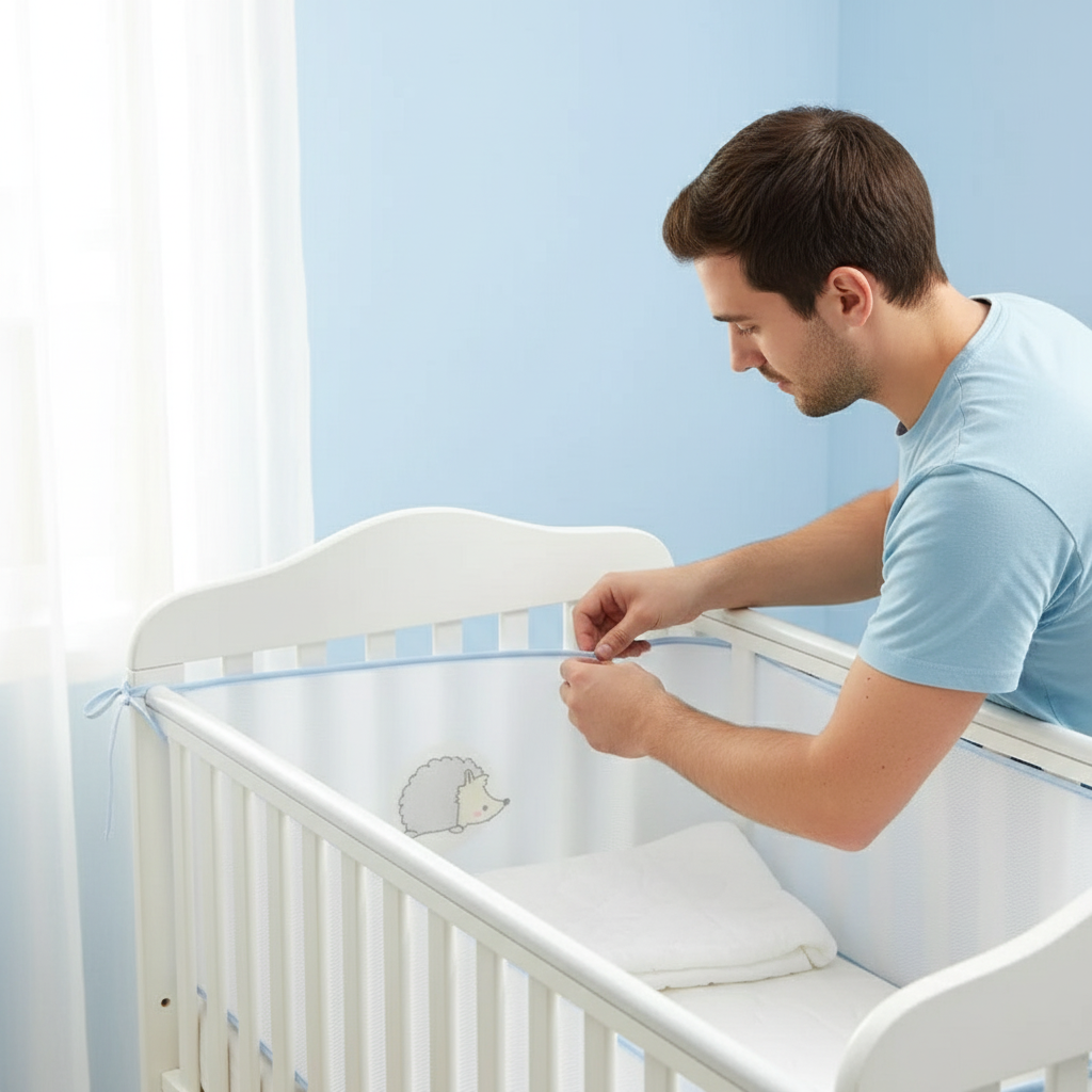 Tour de lit respirant - Hérisson