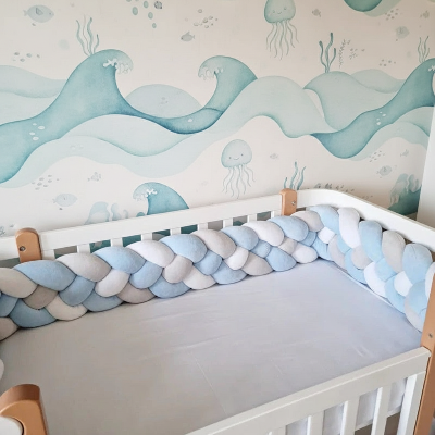 TOUR DE LIT TRESSE- QUATRE BRINS