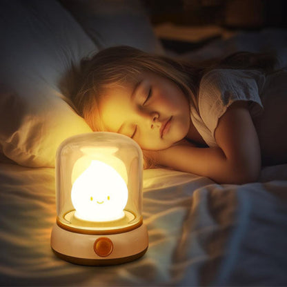 Veilleuse bébé pour chambre de petite fille qui dort paisiblement
