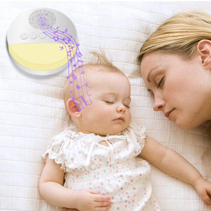 Veilleuse bruit blanc bébé dort avec maman